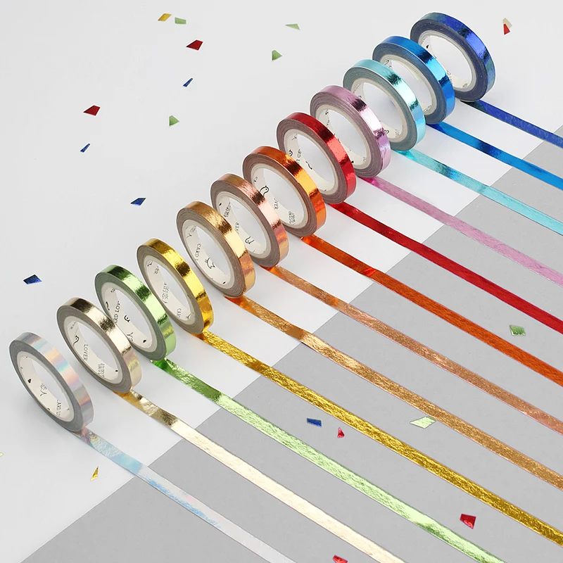 1 рулон/набор тонкая Васи лента 5 мм x м|Офисный скотч| |