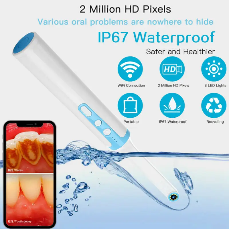 Стоматологический эндоскоп HD беспроводной светодиодный с Wi-Fi для Android |