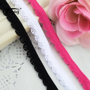 Эластичные ленты, чистый черный, белый цвет, #1704, #1753, эластичная Кружевная Сетка, отделка гребешком, шитье, детское женское нижнее белье, штанишки, ткань