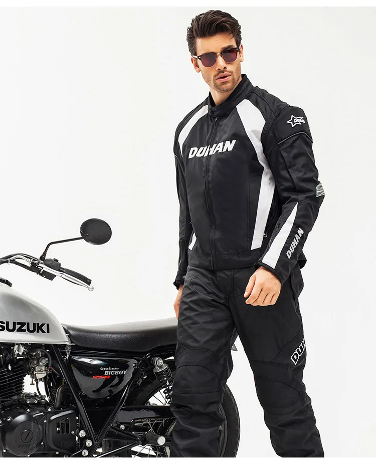 Бесплатная доставка DUHAN мотоциклетная куртка костюм для мотокросса и брюки