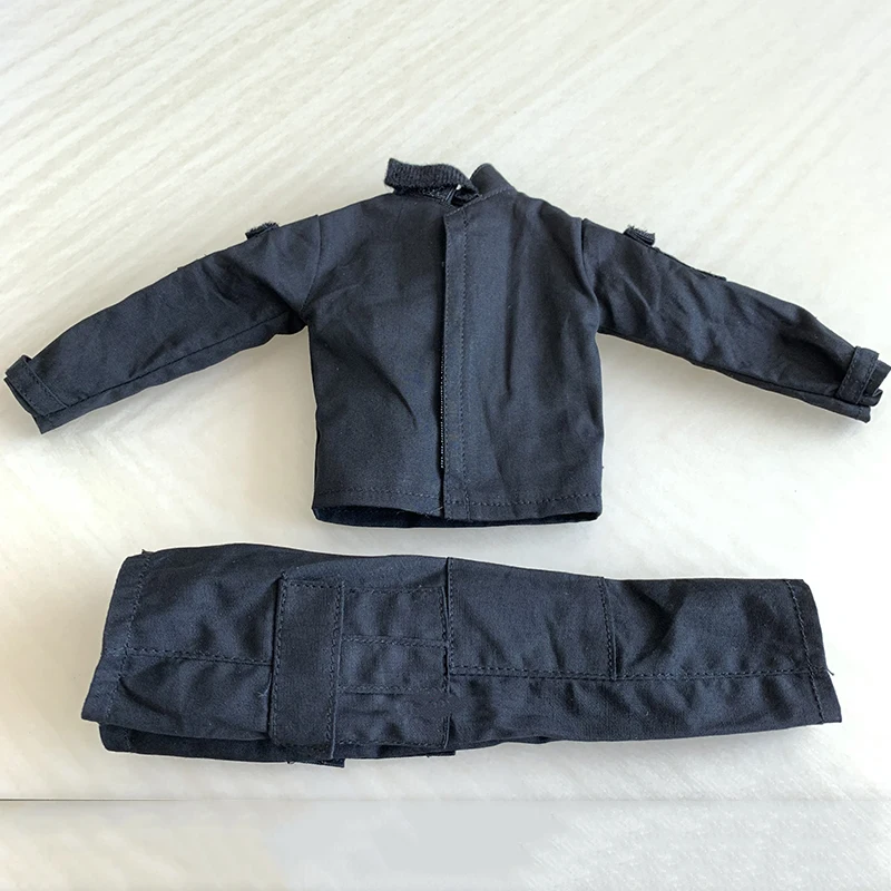 

1/6 Scale Black Combat Uniforms Coat Pants Set Model for 12''Body DIY Accessories