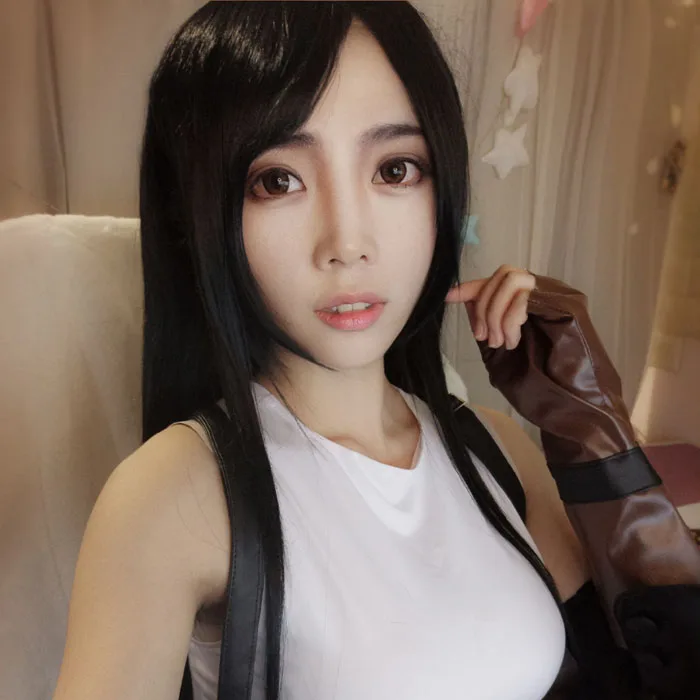 

Final Fantasy VII Remake Tifa Lockhart Cosplay Boots Red Faux Leather Shoes Women Girls Final Fantasy Noctis Lucis Caelum Wig