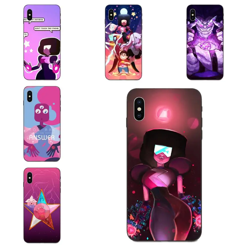 Футболка с забавным мультипликационным принтом Вселенная Стивена гранат для Galaxy