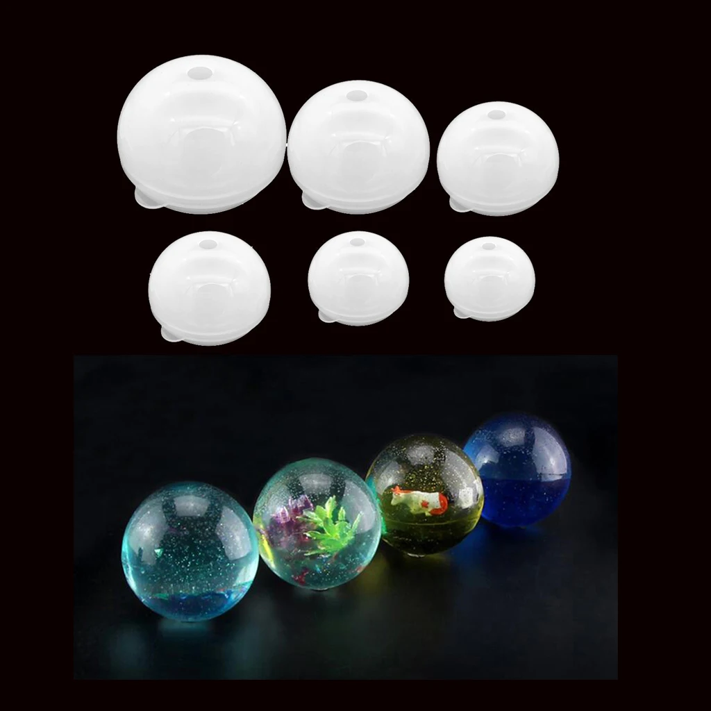 Круглая форма для силиконовых шариков 6 размеров сделай сам инструмент украшения