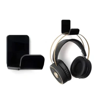 2pcs headphone controller holder headset stand wall mount holder no drilling headphone hook stand hanger