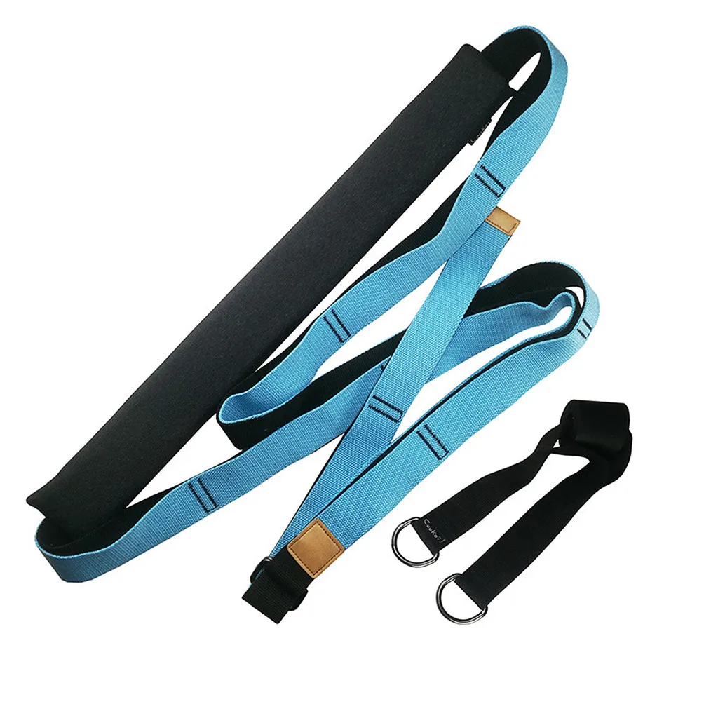 Пояс для занятий йогой и фитнесом регулируемый растягивающийся ремешок танцами