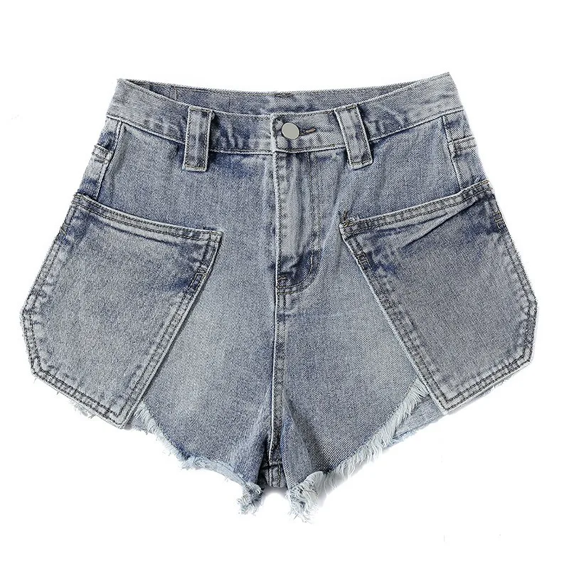 

Denim Shorts Y2K Jeans Women's 2021 Korean Plus Size Fashion Sexy High Waist Harajuku Vintage Patchwork Wide Leg Pants Girl Hot