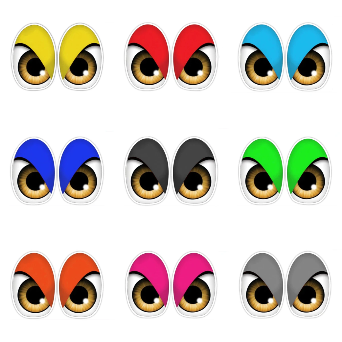 

Personality Cartoon Bird Red Eyes Anime Funny Car Stickers Bumper Trunk Truck Graphics JDM Vinyl Car Wrap Decal
