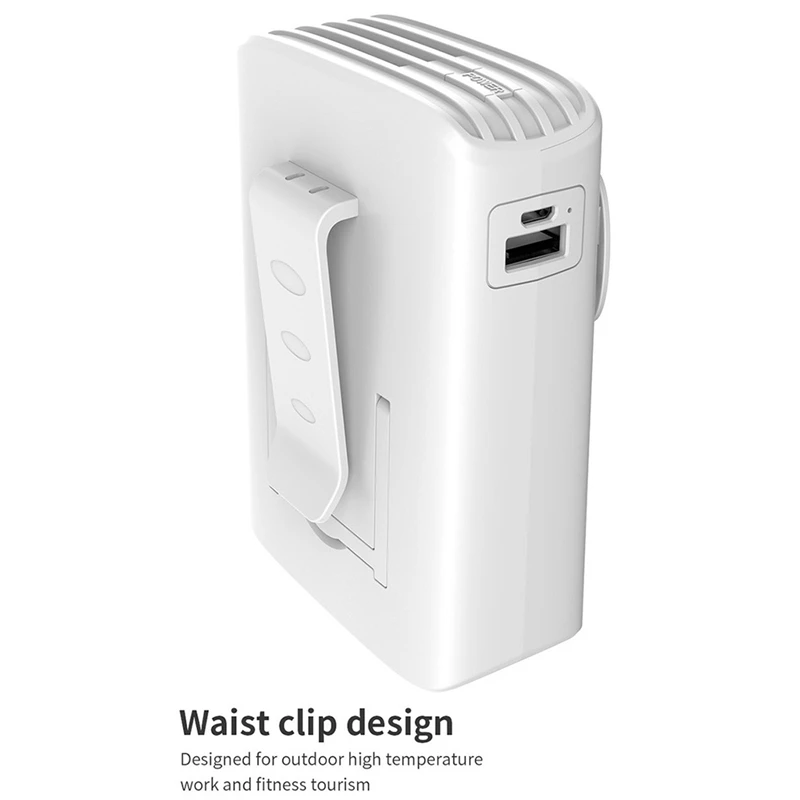 

Rechargeable Portable 3 Strong Wind Speed Summer USB Charging Desktop Outdoor Hanging Waist Mini Cooling Fan