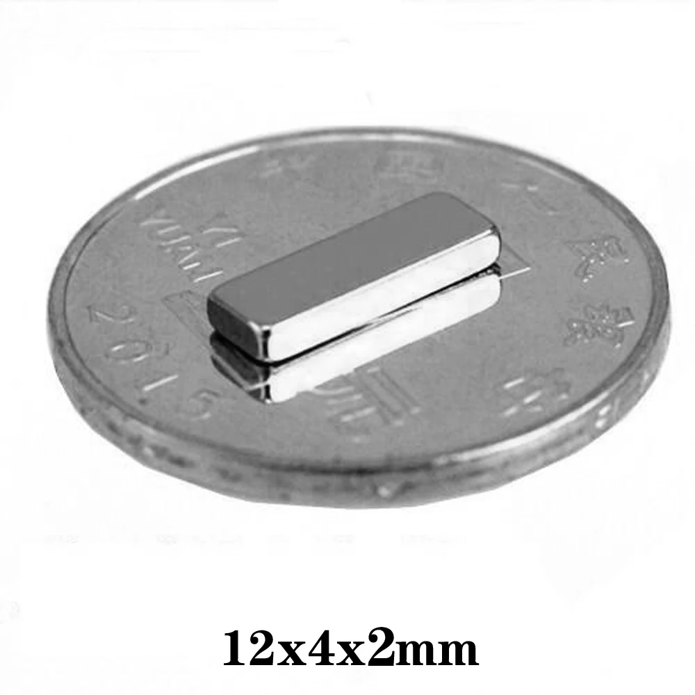 20 ~ 1000 шт 12x4x2 мм мощный магнитный лист 12 x 4 Φ постоянный блок Strong 12*4*2 |