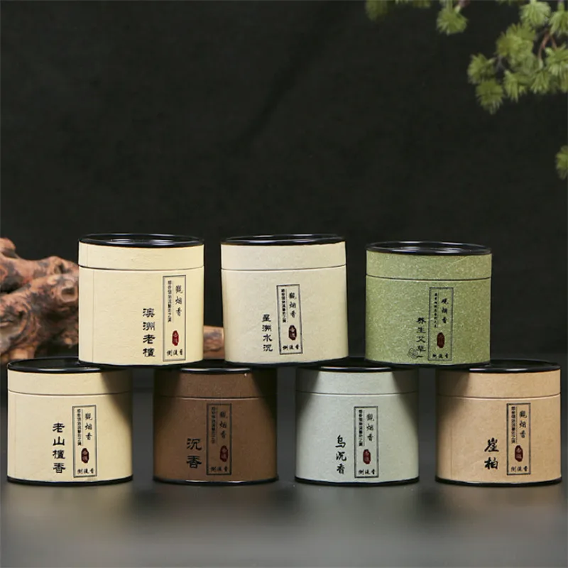 1 коробка из натурального сандалового дерева дымовая обратная подача благовония