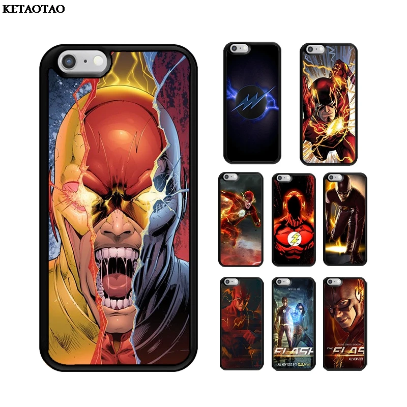 KETAOTAO флэш Супергерои ТПУ Мягкий силиконовый чехол для телефона iPhone 5S 6S 7 8 Plus XR XS 11