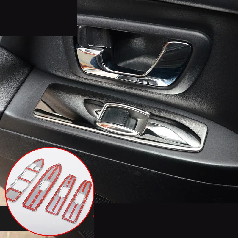 Декоративная оправа из нержавеющей стали для стекла Mitsubishi Pajero V93V97 AA751 4 шт./компл. |