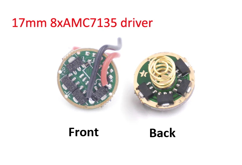 17 мм AMC7135 плата драйвера cree XPL V5 V6 HI V3 XML2 U3 светодиодный излучатель на 20 мм медной основе