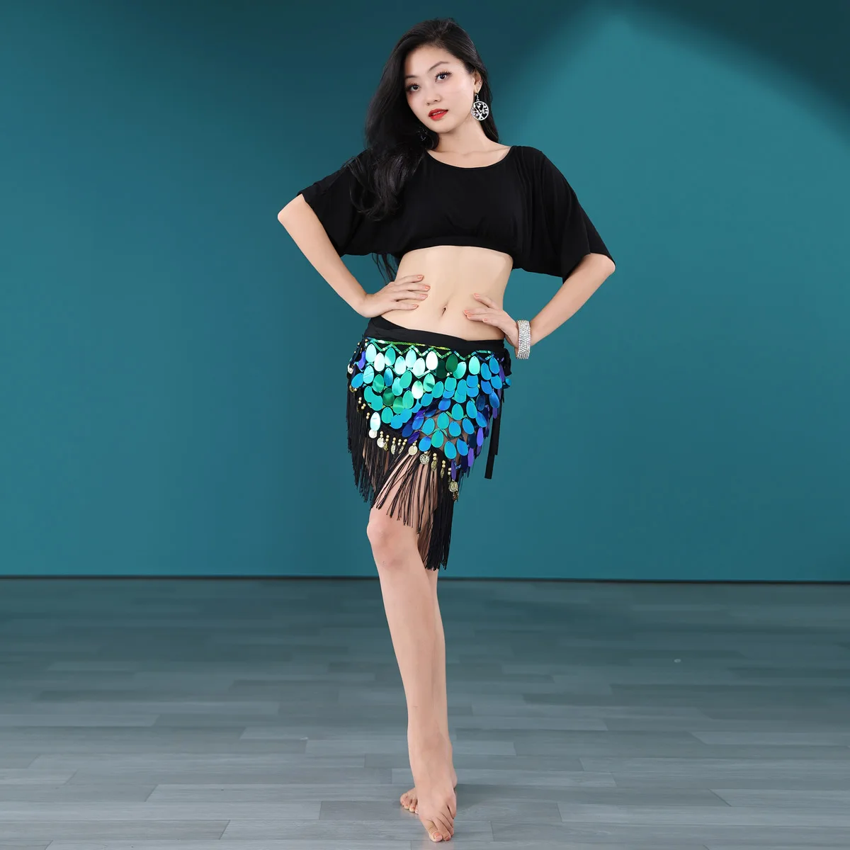 

New Luxury Belly Dance Set Practice Clothes Tops Clothes Hip Scarf Suit Oriental Dance Performance Sexy Carnival Costumes Woman