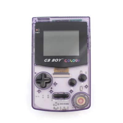 Clear Purple GB Boy портативный игровой плеер 2," красочные ретро классические игровые консоли с подсветкой 66 встроенный детский геймпад - Цвет: Clear Purple