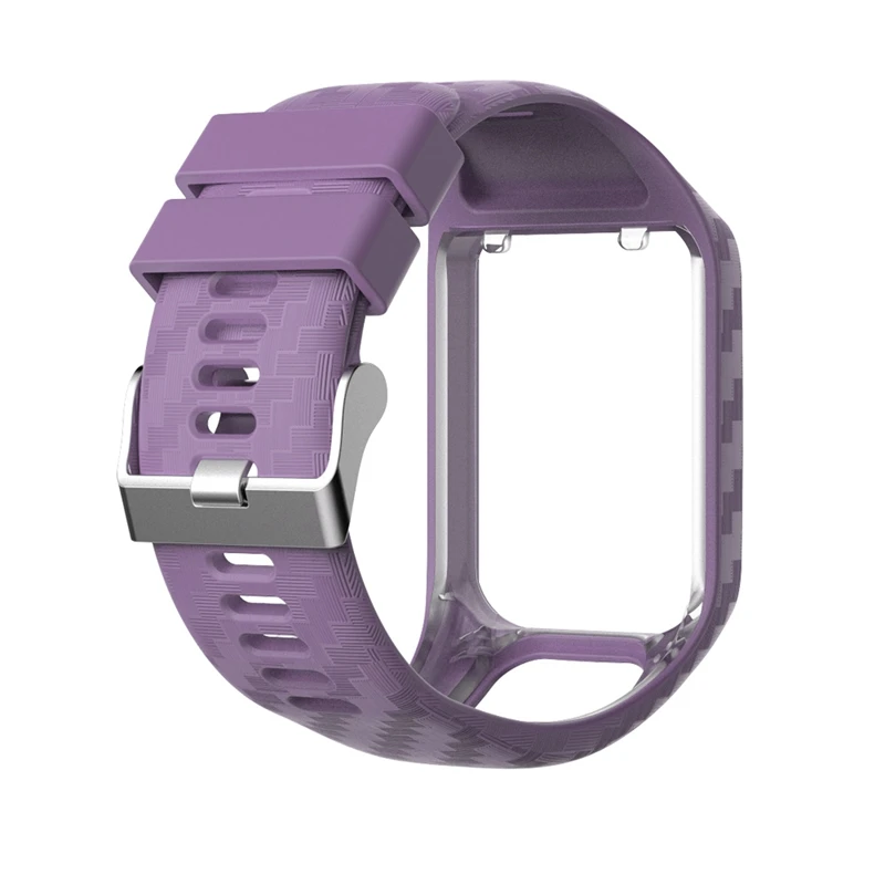 Сменный ремешок для TomTom 2 3 Spark Runner Music Cardio gps часы ремешок для наручных часов браслет силиконовый ремень аксессуар - Цвет: purple