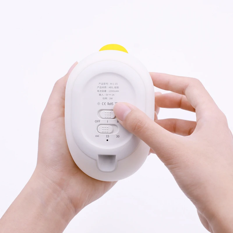 Милый ночной Светильник Силиконовые Soft Touch Сенсор животного "Дональд Дак"