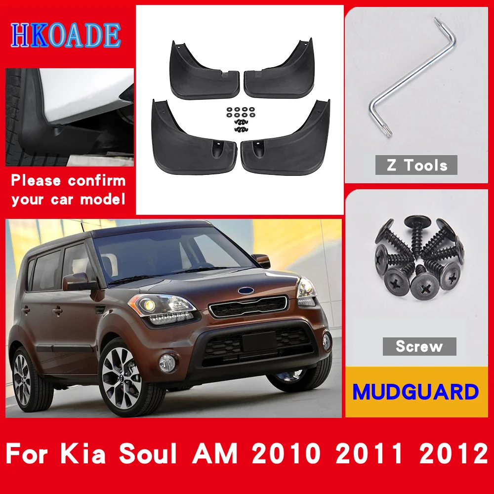 

Car Fender Mud Flaps For Kia Soul AM 2010 2011 2012 Mudguards Splash Guards Fender Mudflaps Car Fender Accessories