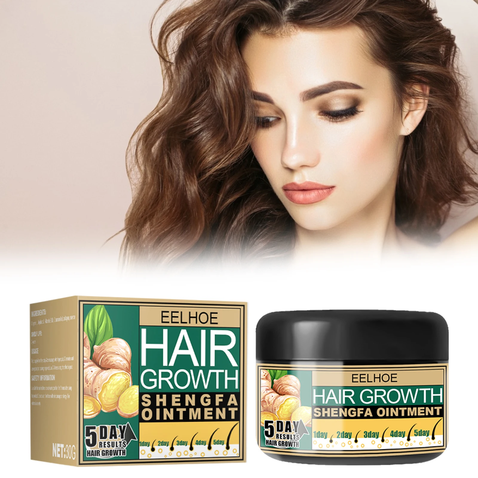 

30g Hair Loss Treatment Hair Growth Cream Moisturizing Scalp Massage Hair Care Essence Conditioner Hair Loss Treatment