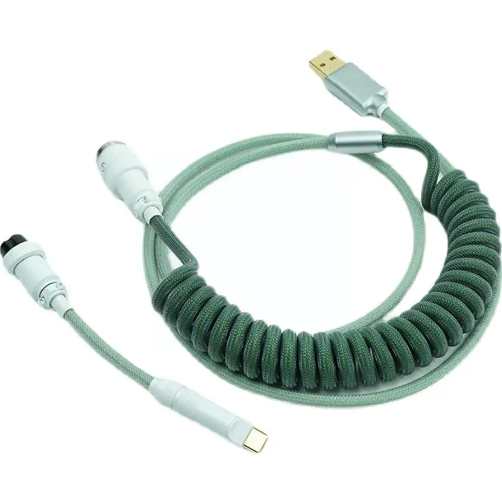 

Mechanical Keyboard Coiled Cable Wire Type-c Spring Cable K4b2