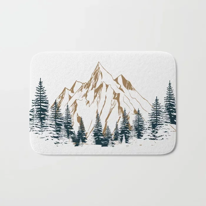 Лидер продаж коврики для ванной коврик горной ванны фланелевый абсорбирующий