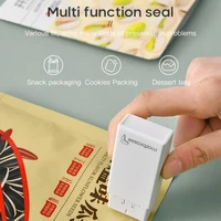 portable mini heat sealer snacks vacuum packaging household sealing machine food bag clip saver kitchen utensils gadget