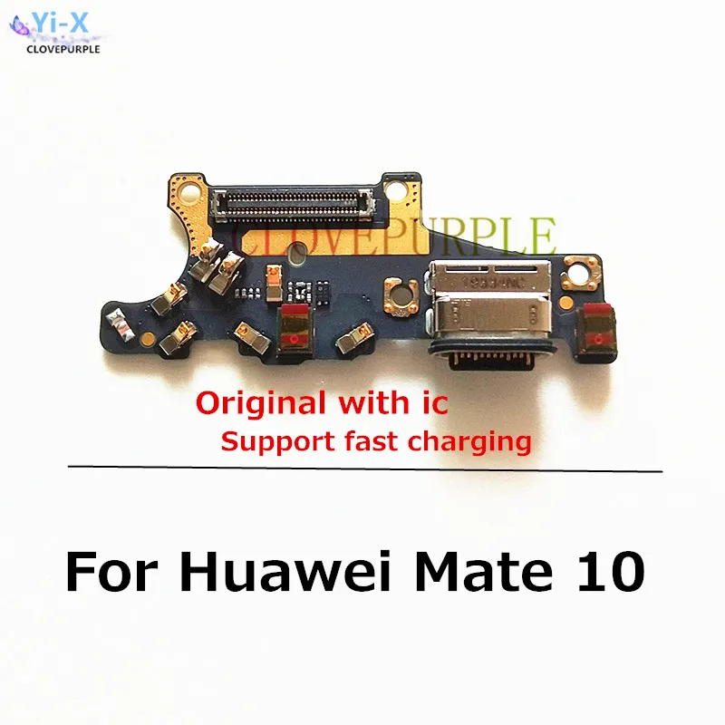 

5 шт./лот USB-разъем для зарядки, гибкий кабель с микрофоном, микрофон для Huawei Mate 10, запасные части