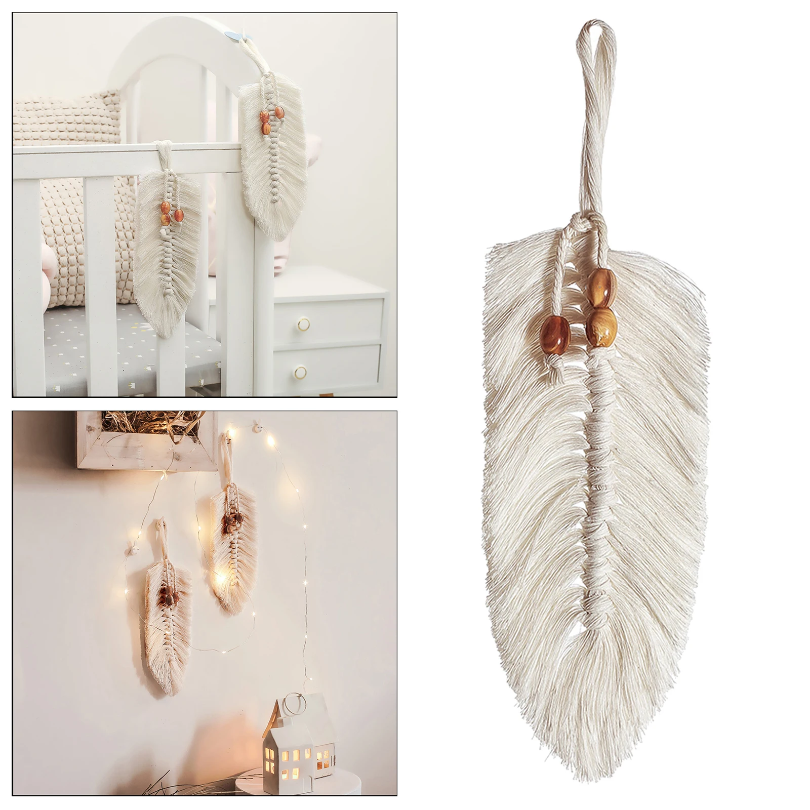 

Leave Shaped Macrame Wall ing Boho Tapestry Curtain Fringe Woven Bohemian