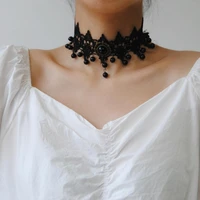 vintage choker necklace gothic jewelry false collar statement necklace for women accessories girl party jewelry