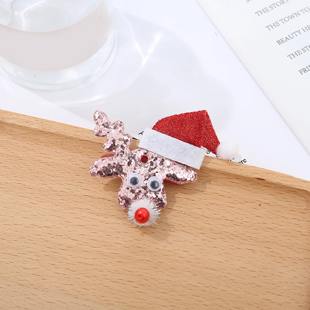 

Mini Christmas Hat Hairpin Headwear Christmas Party Hair Accessories Gifts for Girls 6pcs