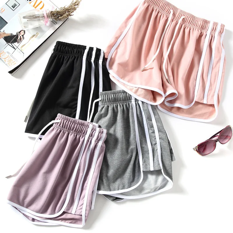 

Sports Shorts Summer Casual Solid Color Pants Women'S Beach Pants Candy Color