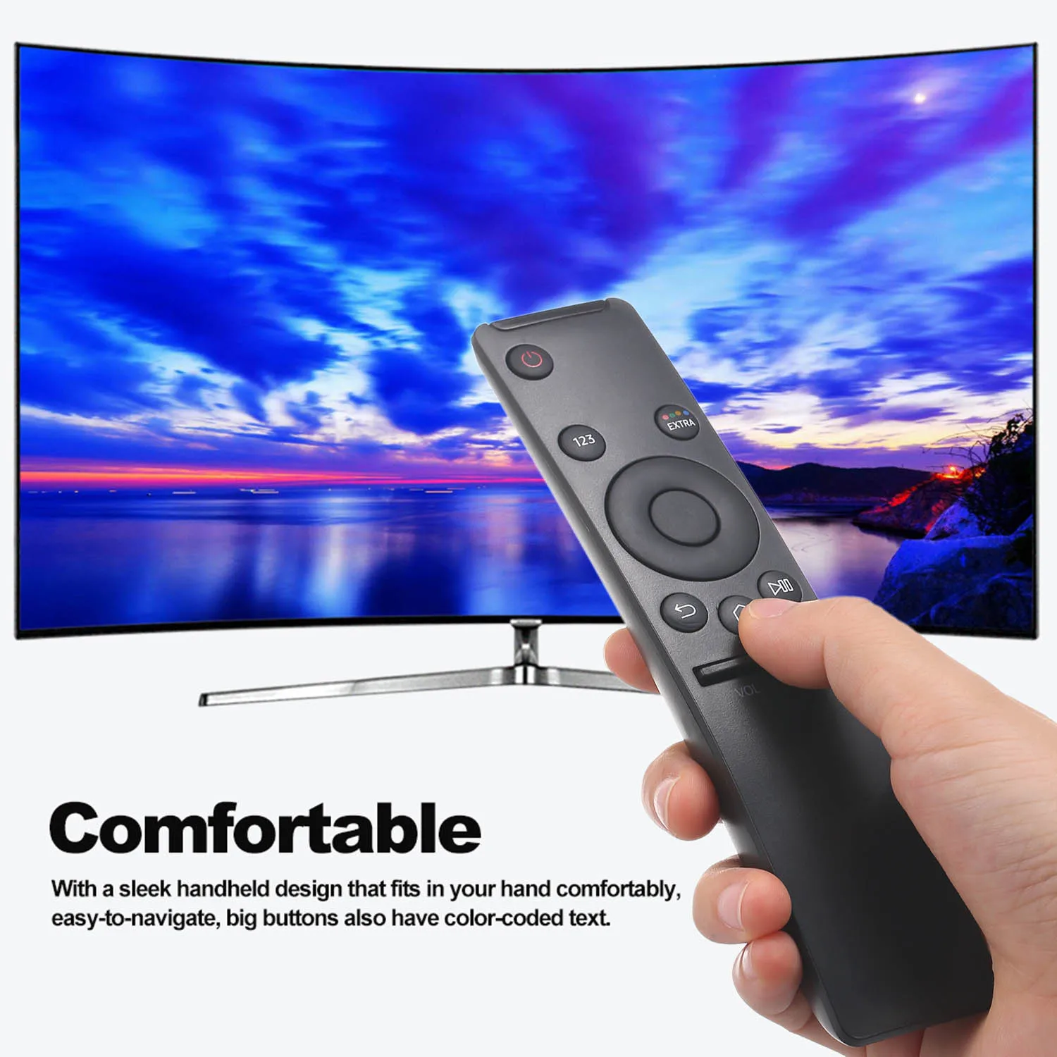 1 шт большой кнопки смарт ТВ пульт дистанционного управления для Samsung BN59 01260A 01259B/E/D