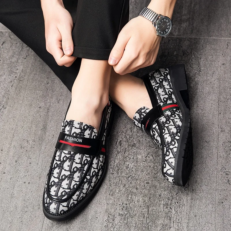 

Loafers Men Shoes Men's Casual Leather Shoes Men Black Fashion Stylish For Loafers Formal Mens Hippie Italian Trend Man Brown