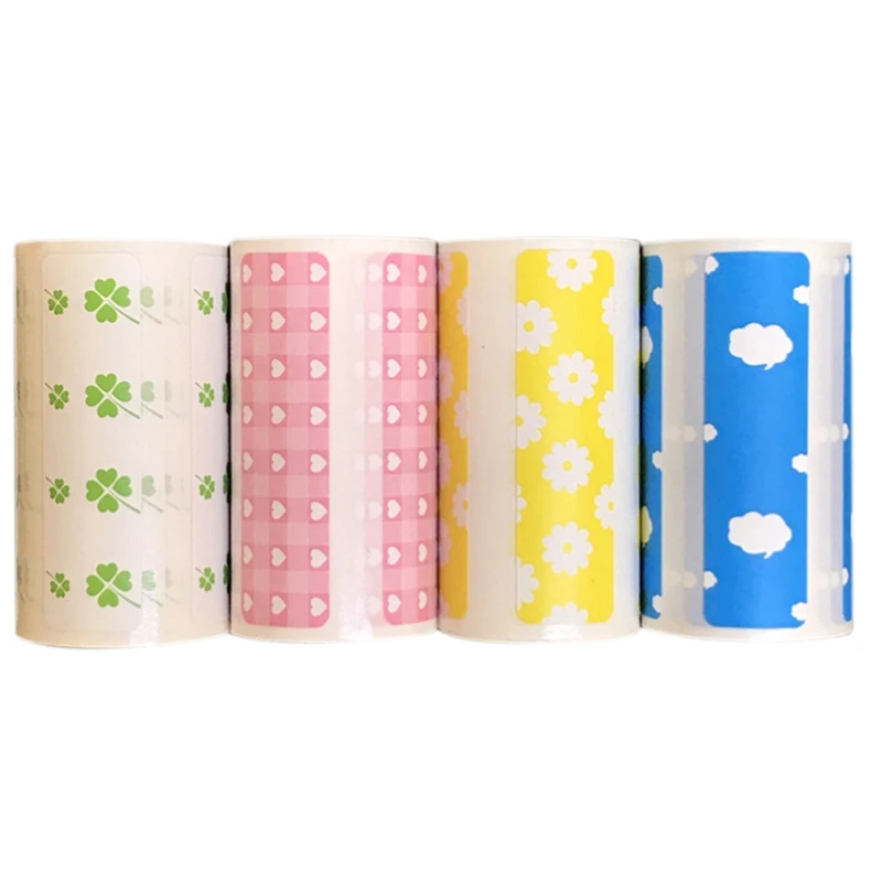 

3X Thermal Paper Roll,Color Direct Thermal Labels Roll 50X15mm Strong Adhesive Sticker Printing for PeriPage A6