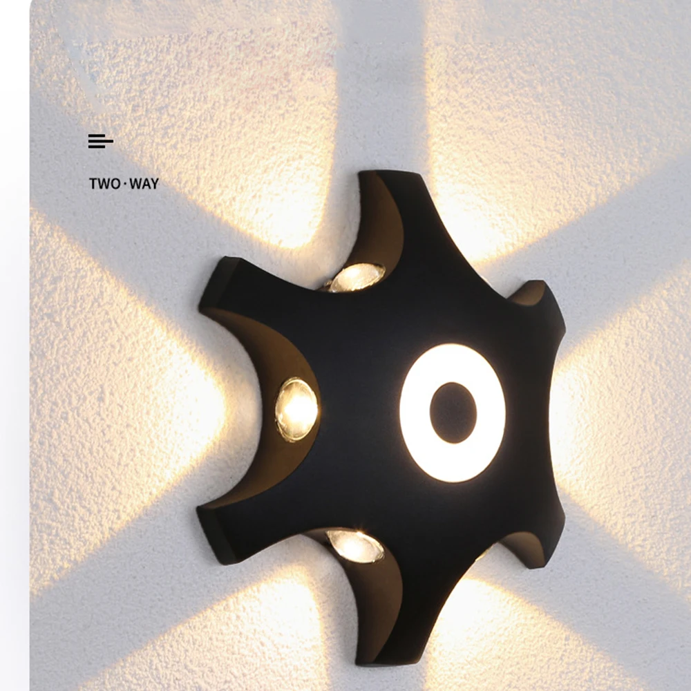 OUFULA современные настенные светильники светодиодные бра черный креативный