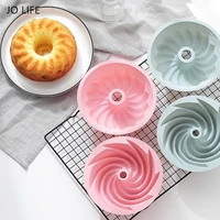 jo life 6inch silicone chiffon cake mold round gear plate baking tool
