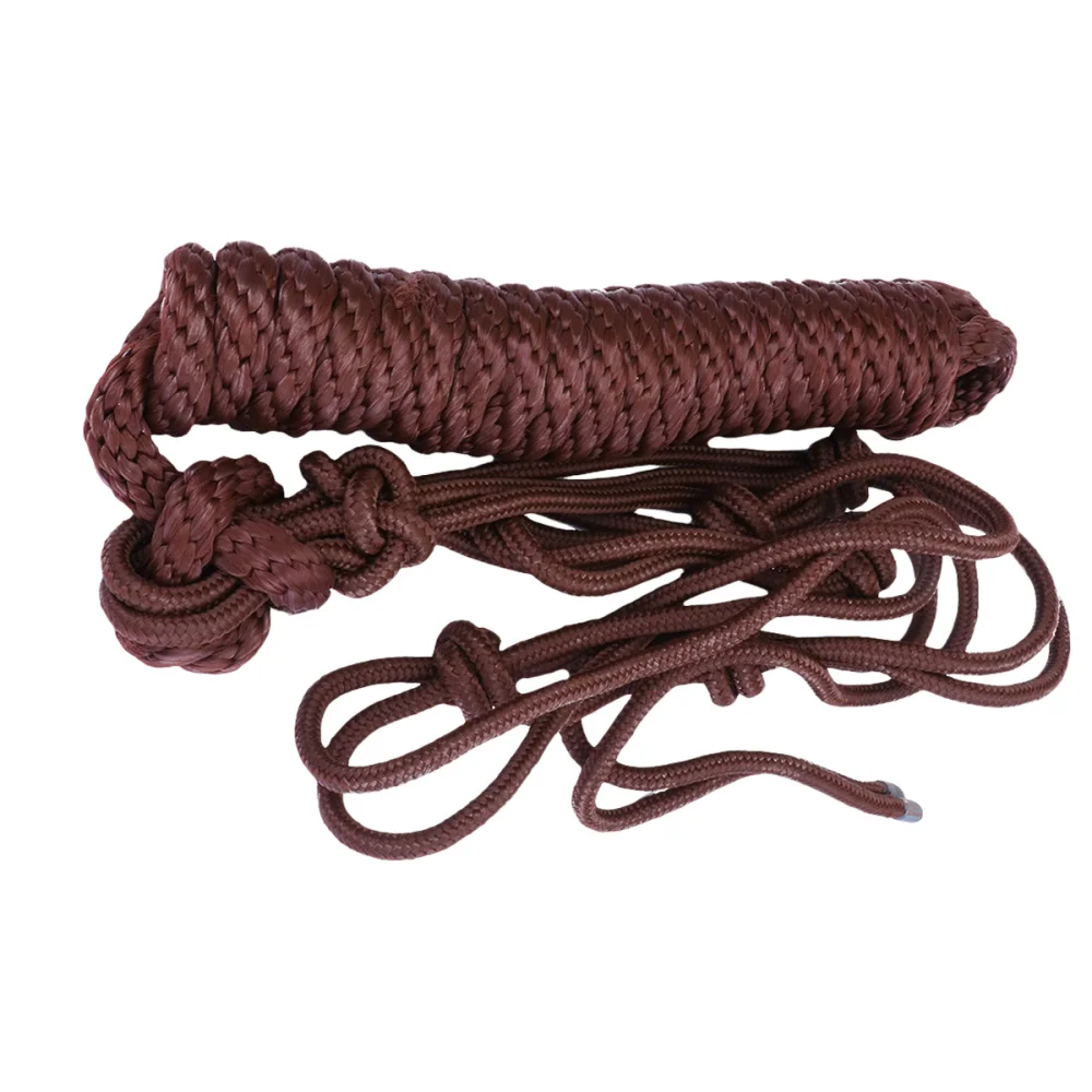 

Equestrian Supplies Halter Adjustable Horse Head Bridle Horse Head Cover Rope for Racing Practice Daily Use (Brown)
