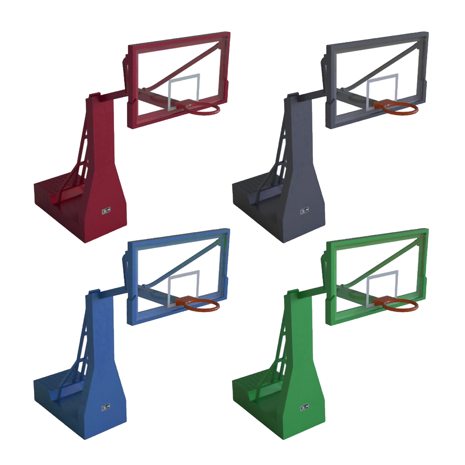 

1:32 Plastic Realistic Sports Basketball Hoop Toys Model for Action Figure Life Scene Props Accessory Collection Toys
