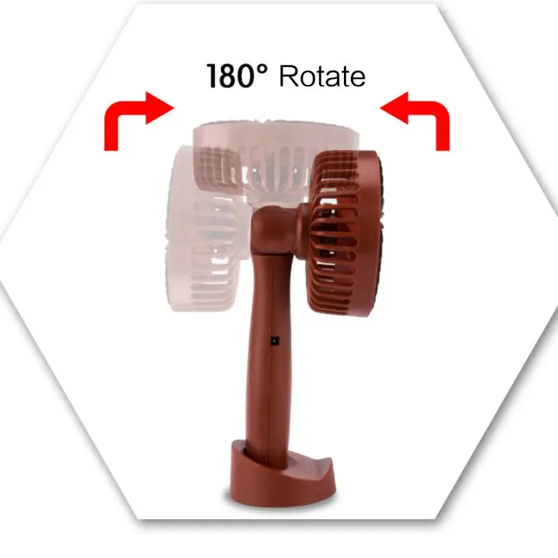 Мини Портативный зарядка через USB вращения вентилятора Ручной Настольный