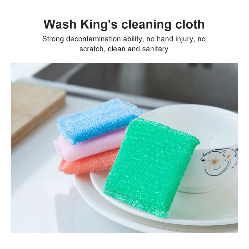 

Cleaning Sponge Pan Pot Dish Clean Sponge Household Cleaning Tools Dishwashing Brushes Dishwashing Kitchen Accessories Brushes