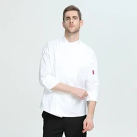 white chef uniform tops hotel chef uniform long sleeve kitchen chef uniform kitchen cook working uniform chef