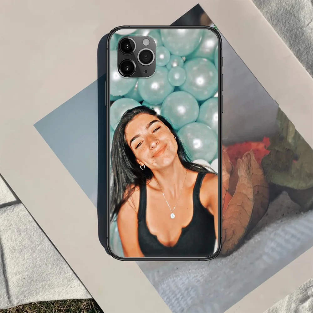

dixie damelio Phone Case Cover Hull For iphone 5 5s se 2020 6 6s 7 8 12 mini plus X XS XR 11 PRO MAX black Waterproof Trend