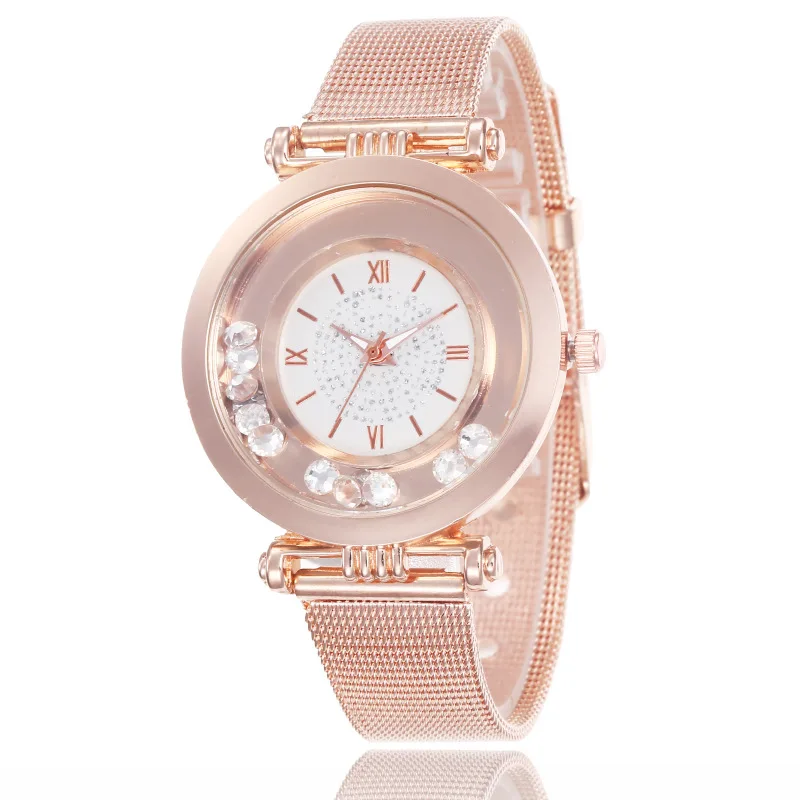 

100 pcs/lot Korean Style Women's Watch Foreign Trade Nettie Diamond Roman Digital Women's Watch