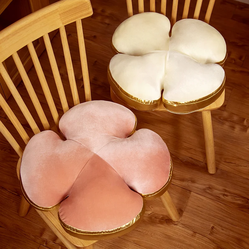

Plush Pillow Cushion for Chair Soft Clover Seat Cushion Pillows For Sofa Car Decor Pink Cute Pillow Toys For GIrls Home Decor