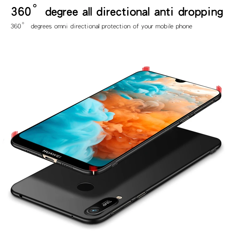 Для Huawei Y6S 2020 чехол ультра-тонкий Гладкий Жесткий ПК задняя крышка для защитный