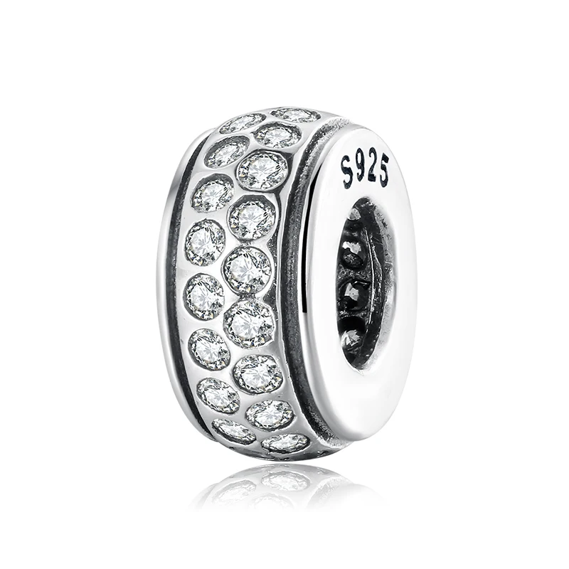 Бусина-шарм Женская из серебра 925 пробы с белой эмалью | Украшения и аксессуары