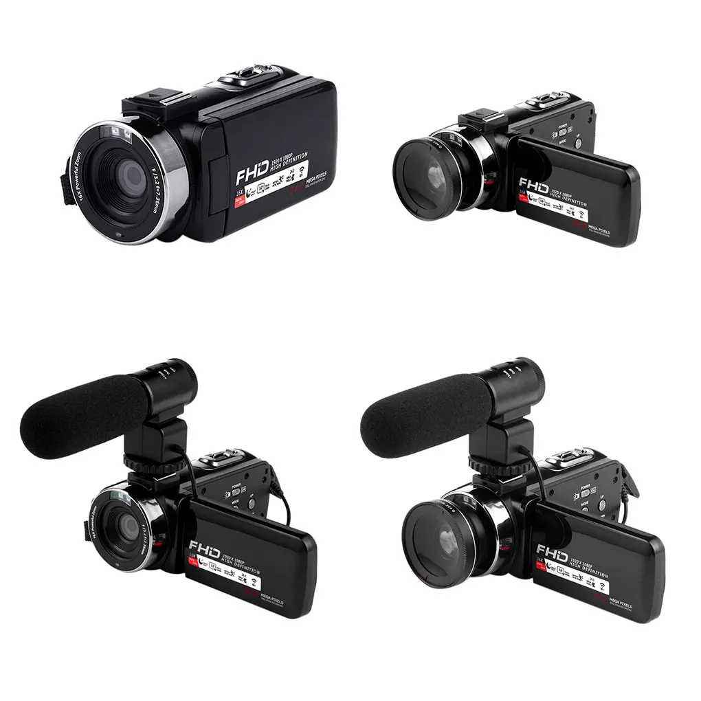16 кратный цифровой зум видеокамера 1080P HD WIFI широкоугольный объектив/внешние