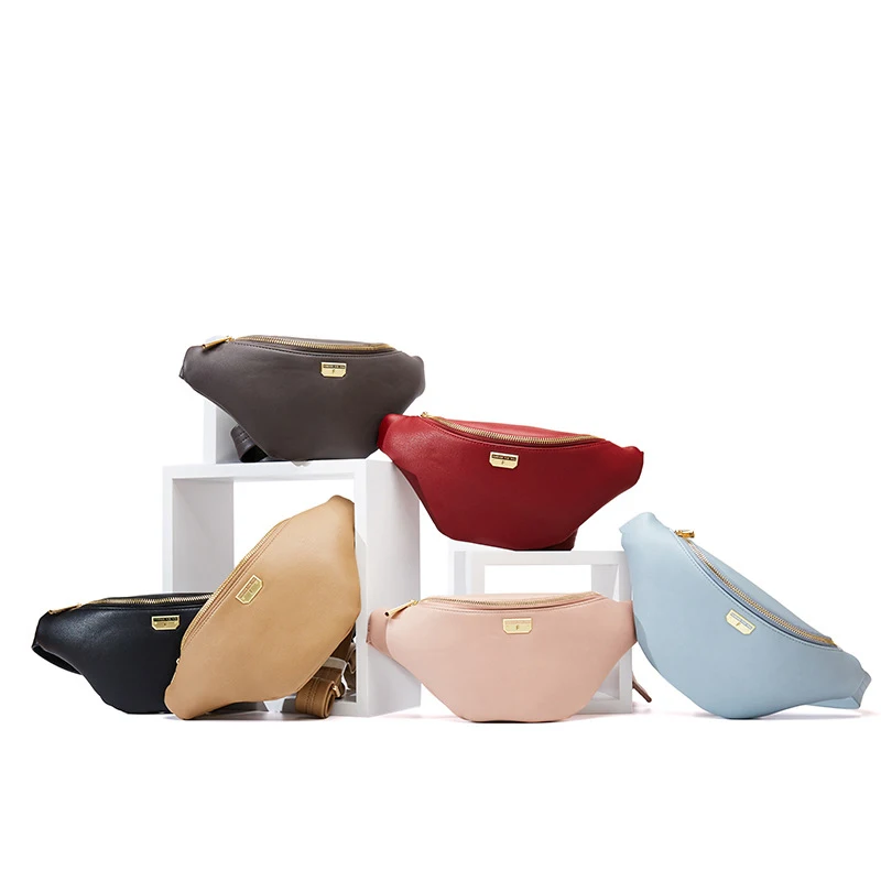 Модная поясная сумка с бананом новая брендовая Женская из искусственной кожи