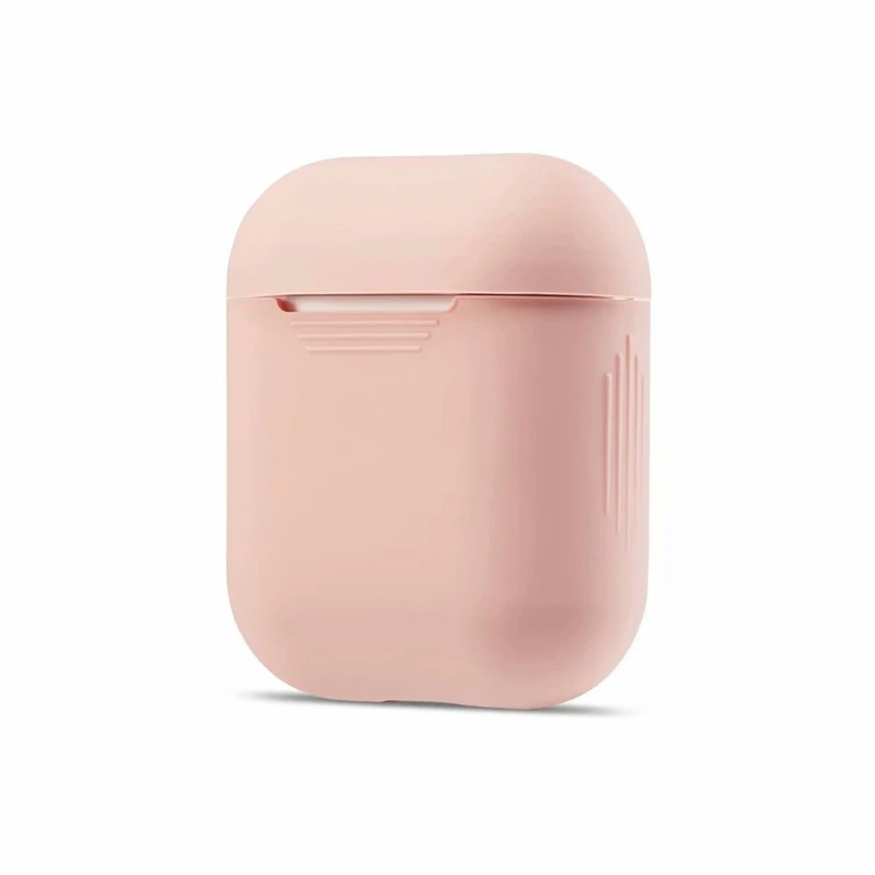 Цвет Мягкая силиконовая гарнитура чехол для AirPods 1/2 зарядка наушников с откидной крышкой